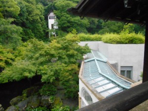 大山崎美術館、テラスからの眺め